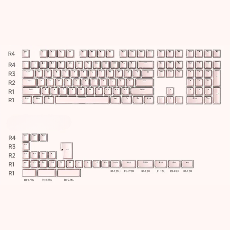 Crystal Translucent Keycap Jelly Pudding Acrylic Keycaps