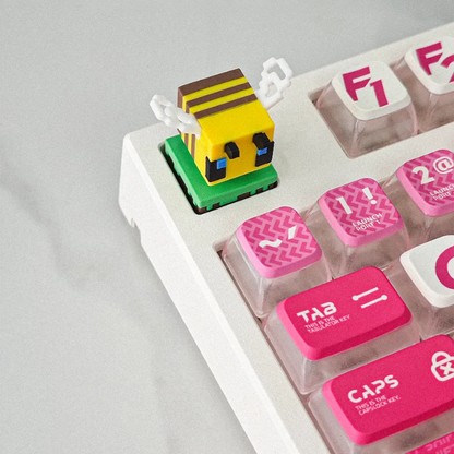 Bee Dynamic Handmade Keycaps Press to Interact