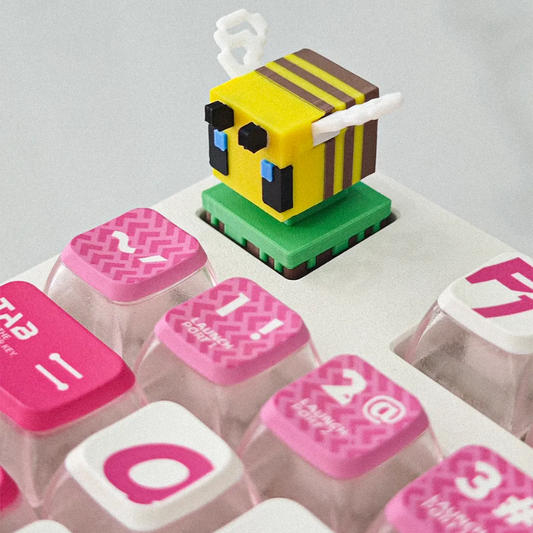 Bee Dynamic Handmade Keycaps Press to Interact